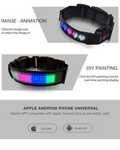 Load image into Gallery viewer, Multi-Colored Light UP Personalized App Controlled Collar